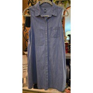 WT # 2008 Women's Medium Old Navy sleeveless button down dress
